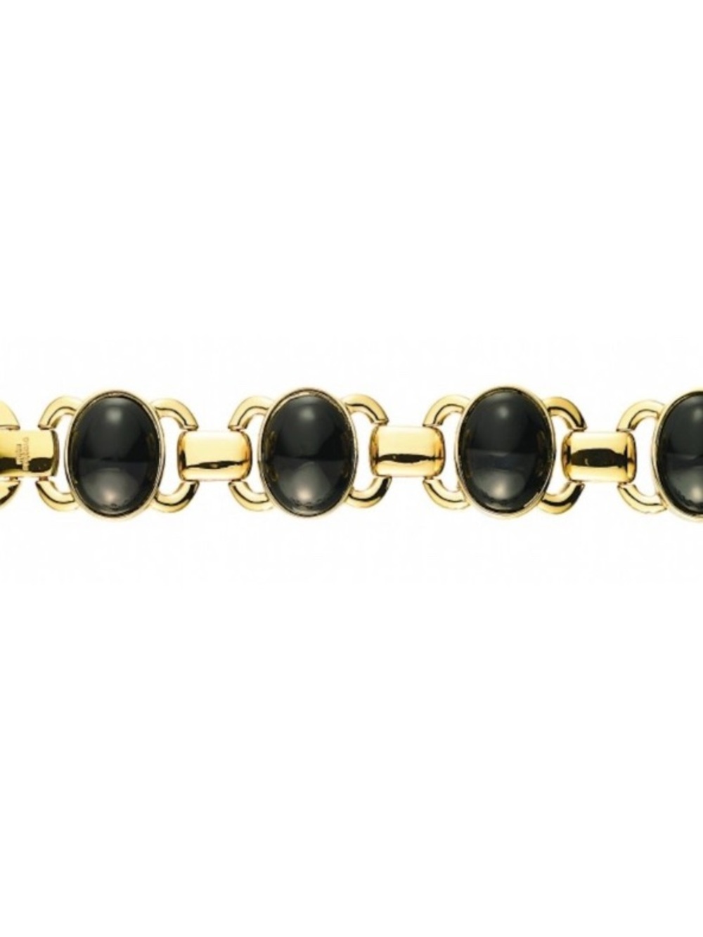 Dyrberg/Kerr Statement Bracelet in Black and Gold